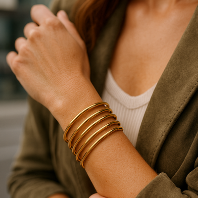 Slim Bangles Gold Bracelet