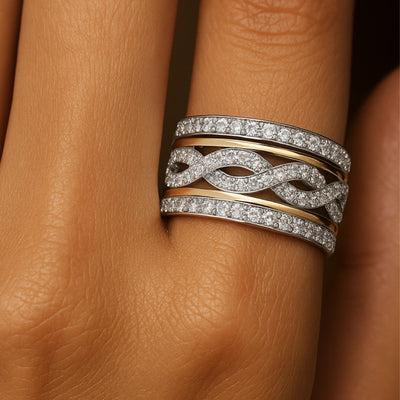 Dual Border Infinity Ring