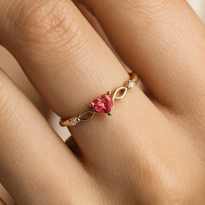 Heart Infinity Ring