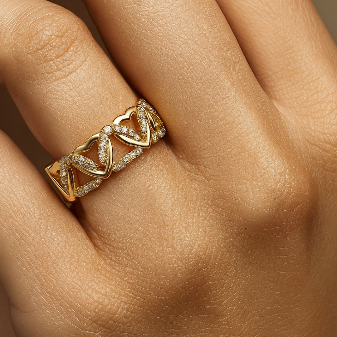 Interwoven Pavé Ring