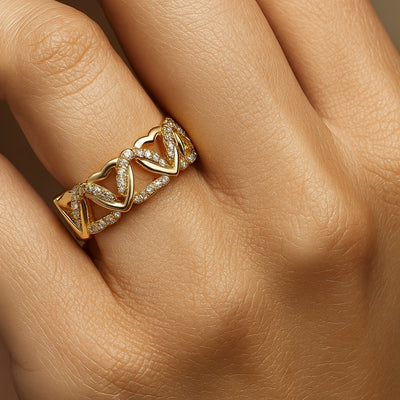 Interwoven Pavé Ring