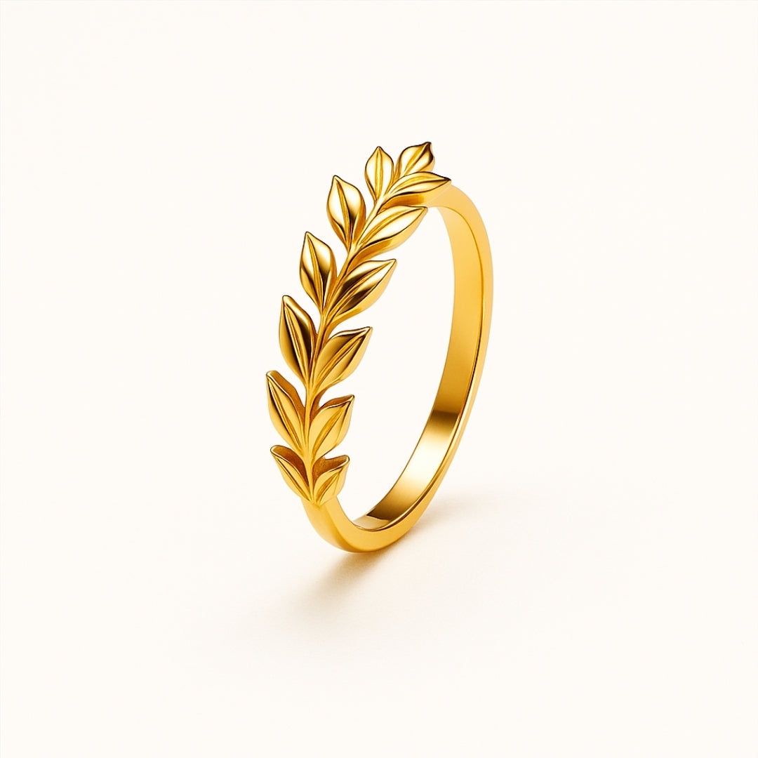Fern Gold Fine Ring