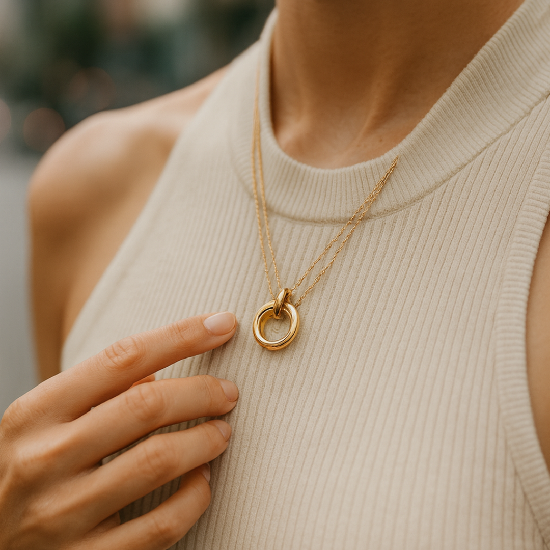 Golden Loop Necklace
