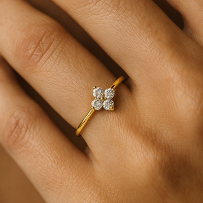 Petite Star Cluster Ring