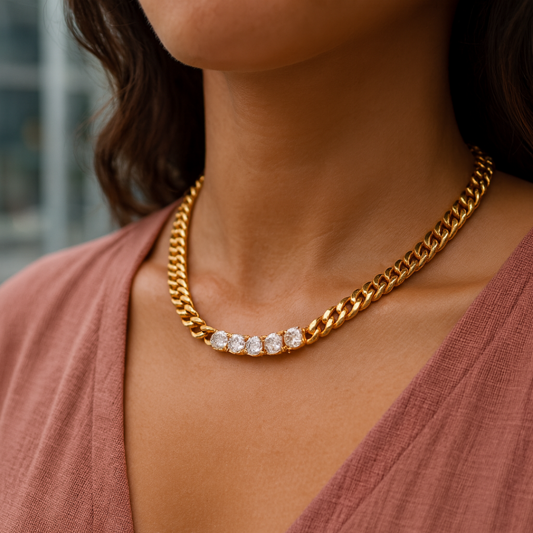 Bold Shine Gold Necklace