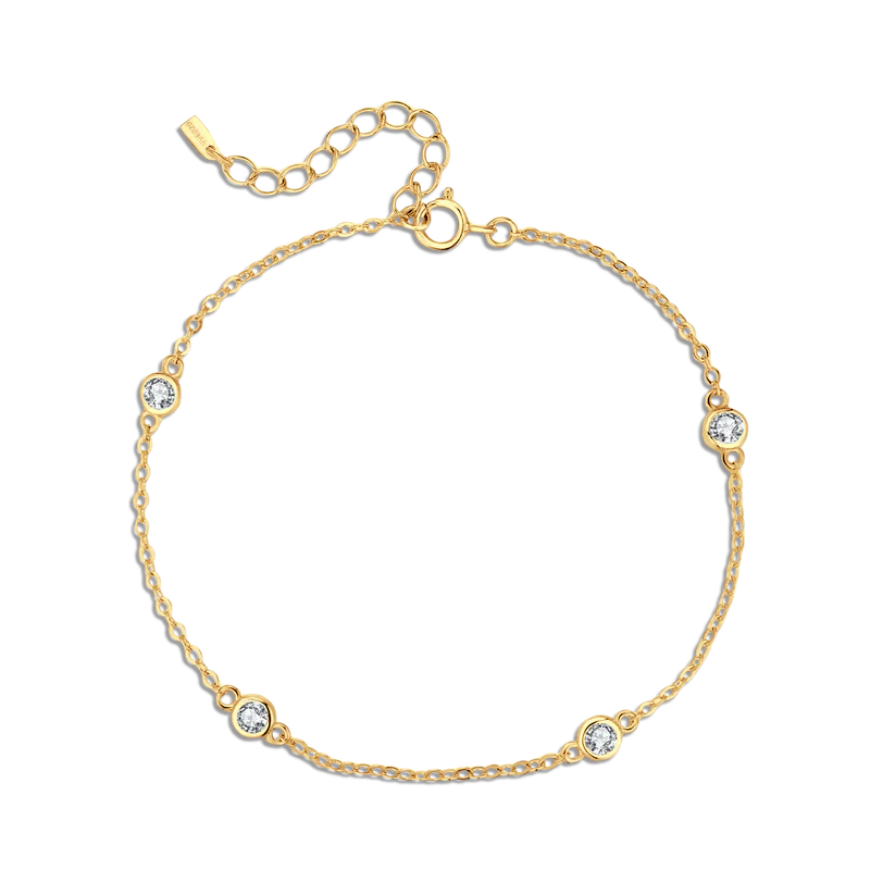 Elegant Four Diamonds Bracelet