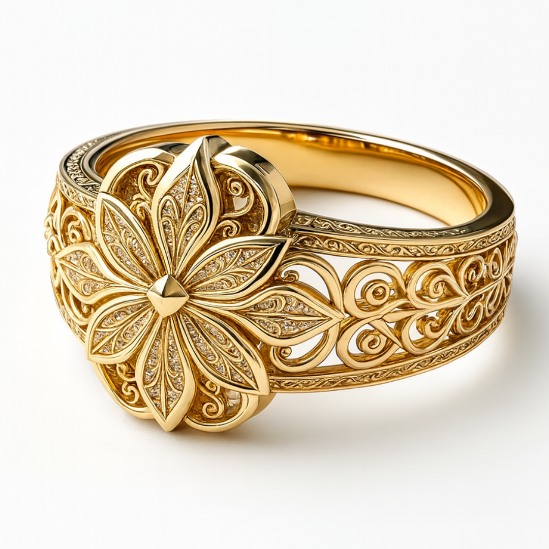 Baroque Petal Ring