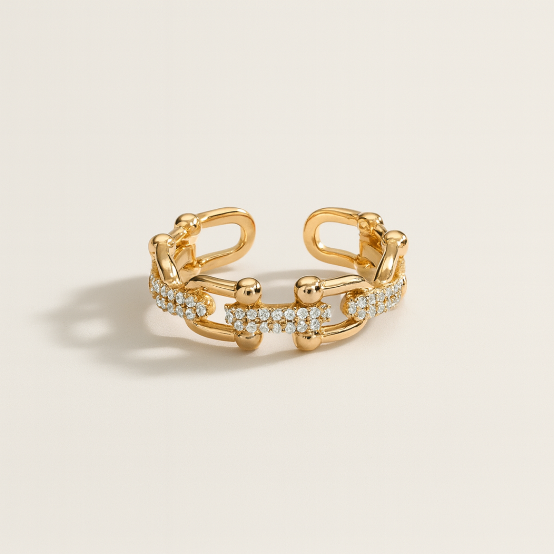 Chain Glow Gold Ring
