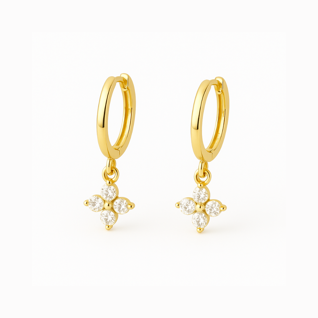 Clover Hoop Earrings