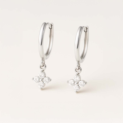 Clover Hoop Earrings