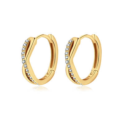 Intertwined Sterling Silver Earrings