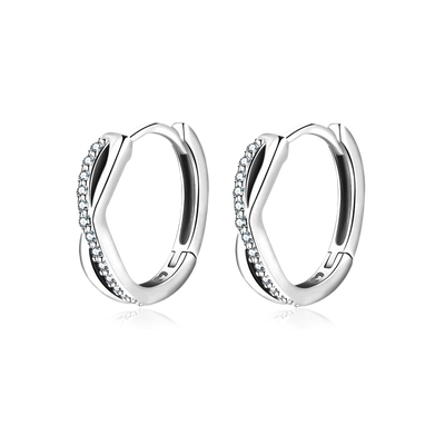 Intertwined Sterling Silver Earrings