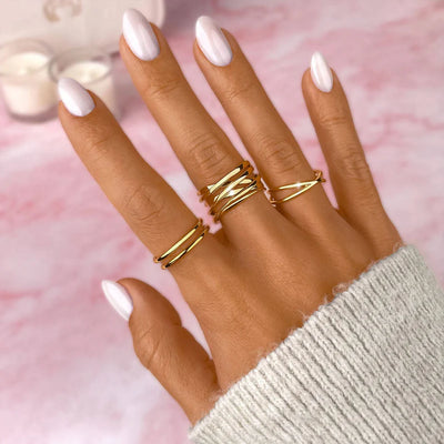 Adjustable Elegant Golden Branch Ring