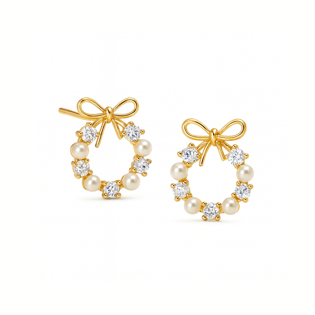 Bow Wreath Earrings