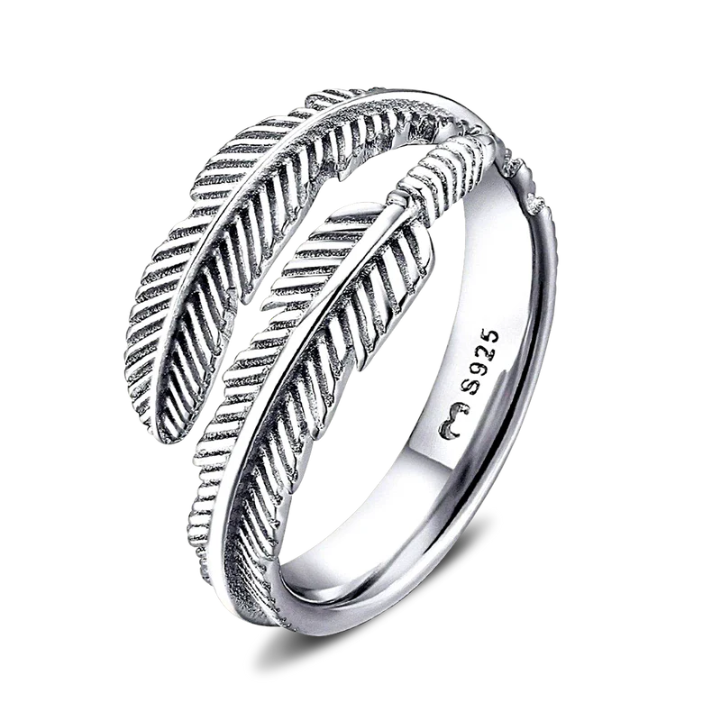Adjustable Silver Fern Ring