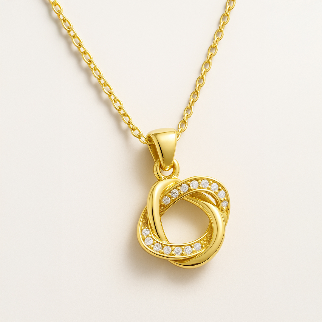 Twisted Loop Pendant Necklace
