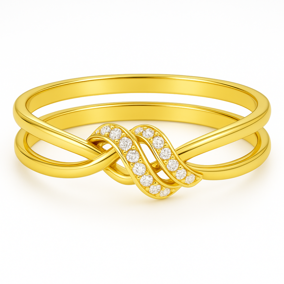 Twisted Triple Band Ring