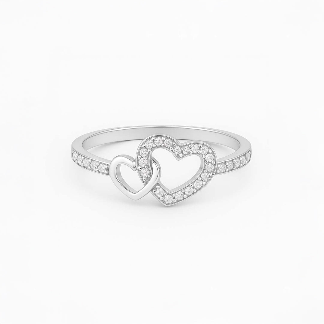 Twin Heart Ring