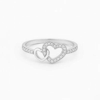 Twin Heart Ring