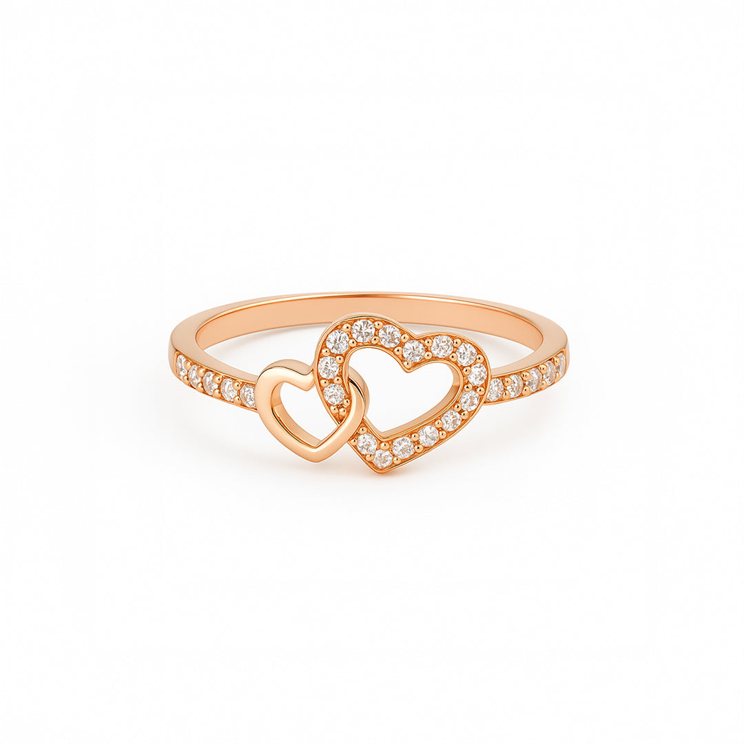 Twin Heart Ring