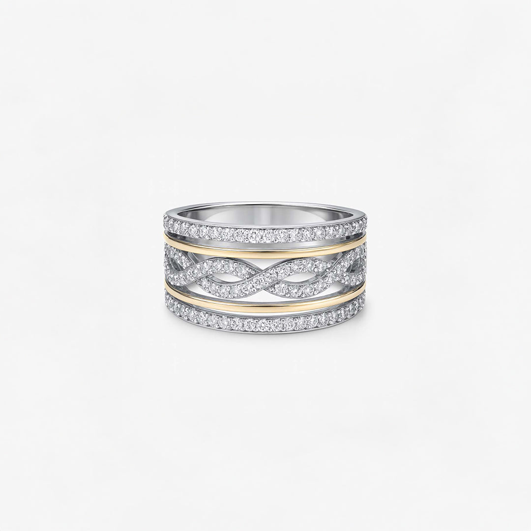 Dual Border Infinity Ring