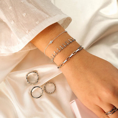 Elegant Four Diamonds Bracelet